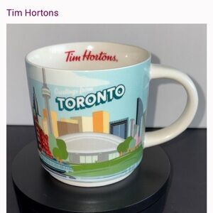 Tim Hortons Toronto Skyline Mug - Blue and White